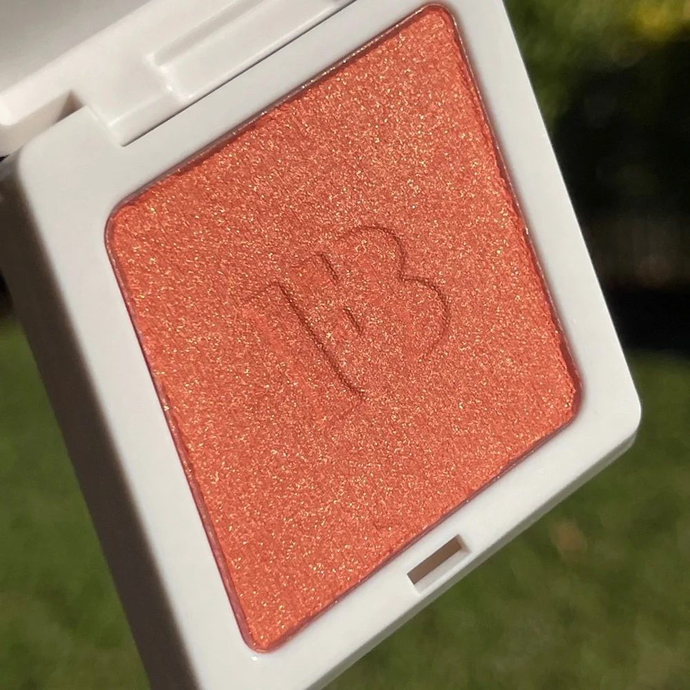 FENTY BEAUTY Fenty Cheeks Suede Powder Shimmering Orange Blush In Just a…